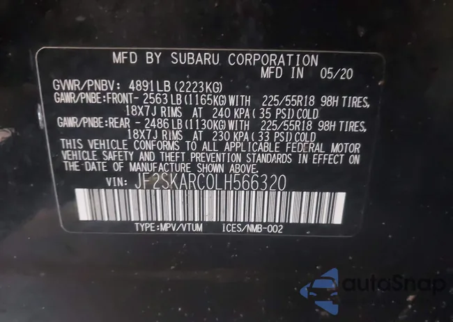 JF2SKARC0LH566320: 44253880