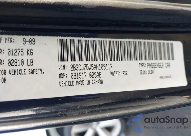 2B3CJ7DW5AH109117: 44253973