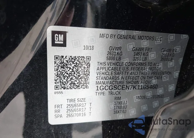 1GCGSCEN7K1165460: 44254012