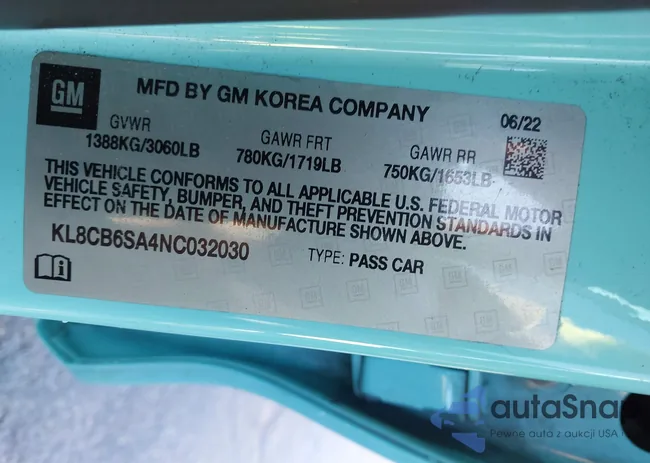 KL8CB6SA4NC032030: 44254068