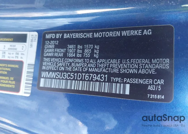 WMWSU3C51DT679431: 44255355