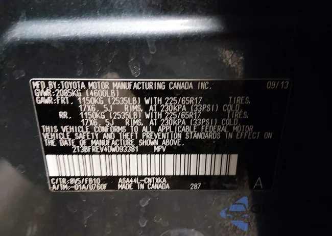 2T3BFREV4DW093381: 44255378