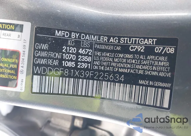 WDDGF81X39F225634: 44255648