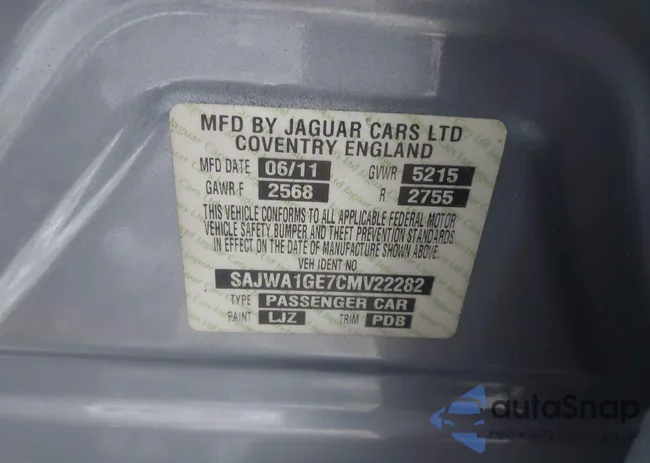 SAJWA1GE7CMV22282: 44255670