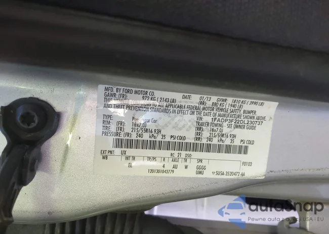 1FADP3F22DL230737: 44255059