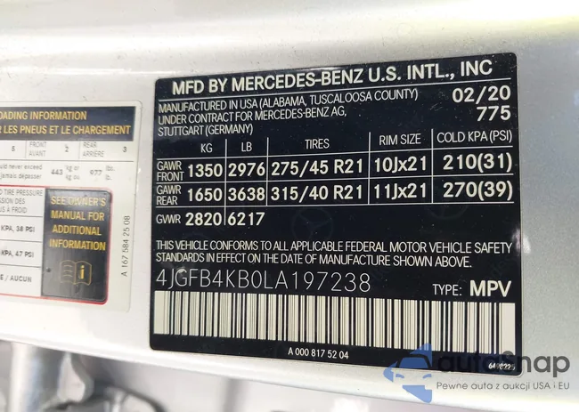 4JGFB4KB0LA197238: 44255096