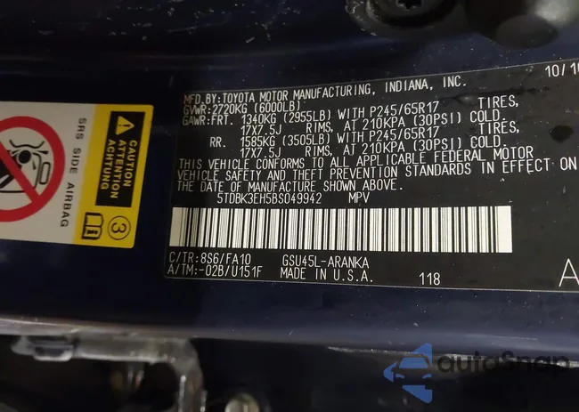 5TDBK3EH5BS049942: 44255129