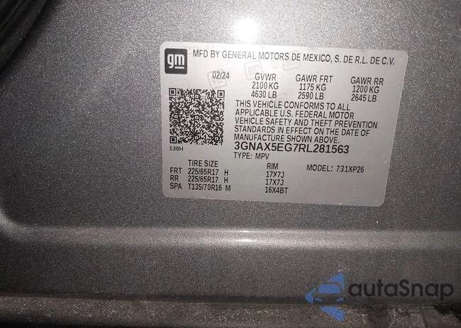 3GNAX5EG7RL281563: 44256227