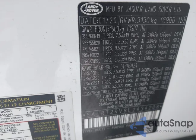 SALRT2RV8L2434208: 44256421