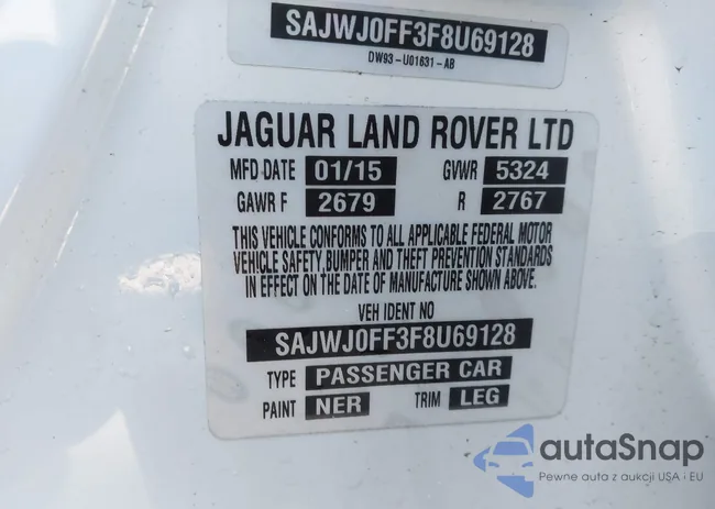 SAJWJ0FF3F8U69128: 44256445