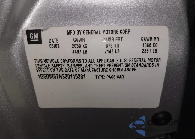 1G6DM57N330115381: 44256540