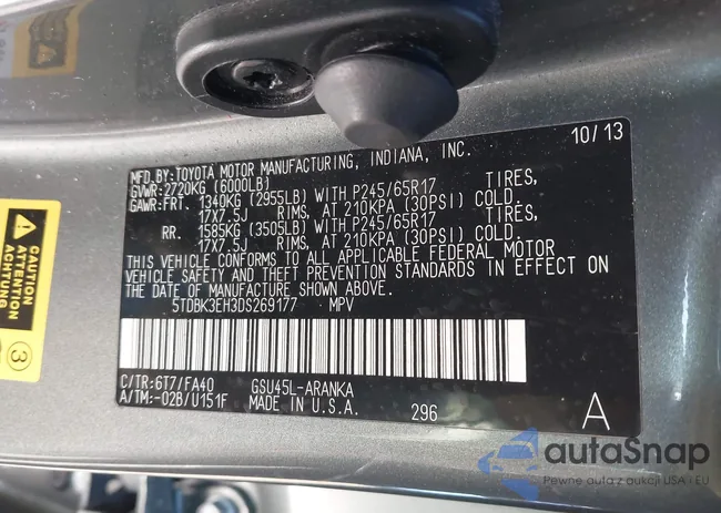 5TDBK3EH3DS269177: 44256614