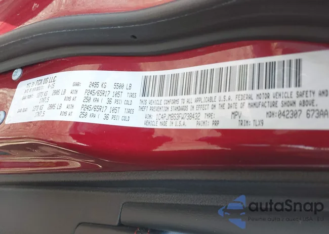 1C4PJMBS3FW738432: 44256654