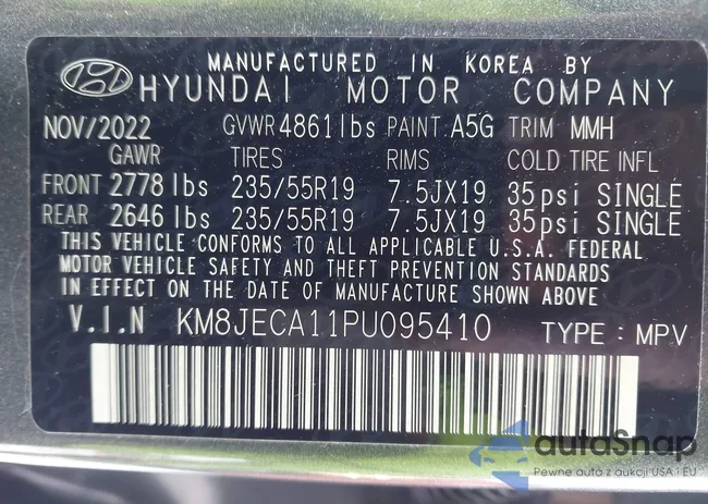 KM8JECA11PU095410: 44256707