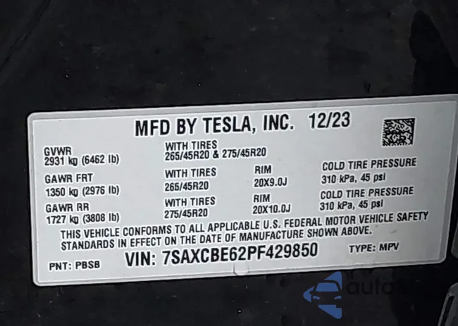 7SAXCBE62PF429850: 44256760