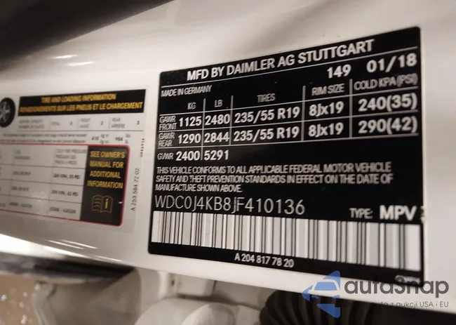 WDC0J4KB8JF410136: 44256771