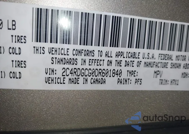 2C4RDGCG0DR601840: 44255891