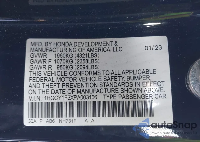 1HGCY1F3XPA003166: 44256131