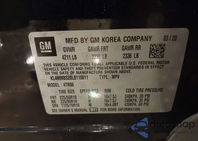 KL4MMBS20LB110811: 44257291