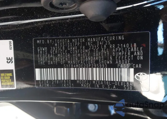 5YFB4MDE2SP295993: 44257323