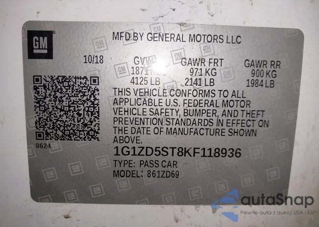 1G1ZD5ST8KF118936: 44257352