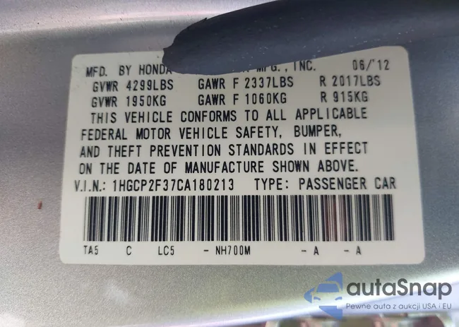 1HGCP2F37CA180213: 44257367