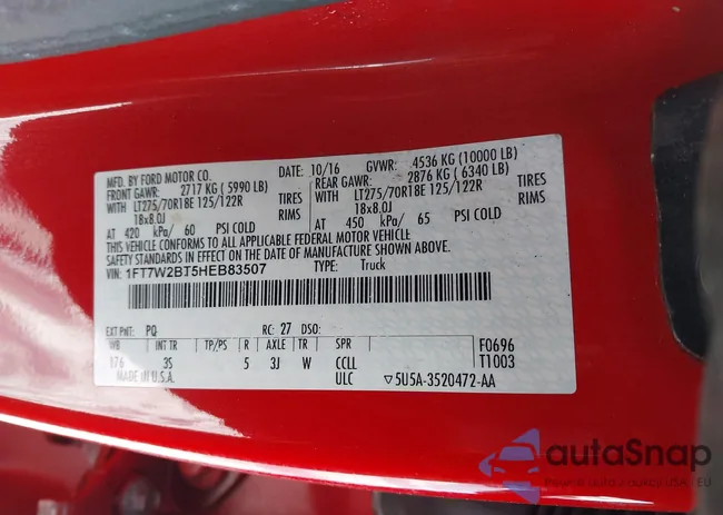 1FT7W2BT5HEB83507: 44256909