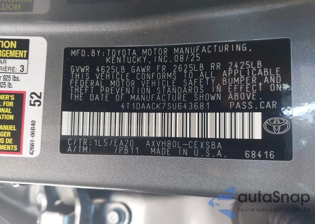 4T1DAACK7SU643681: 44256951