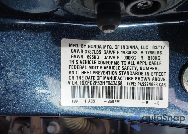 19XFC2F53HE043458: 44257002