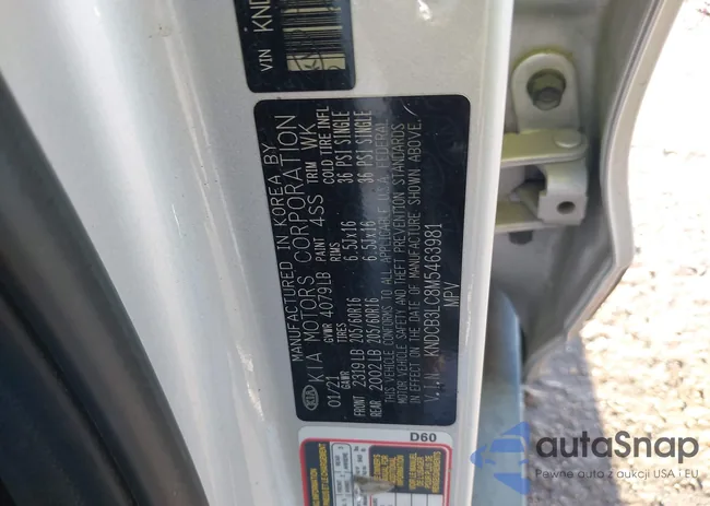 KNDCB3LC8M5463981: 44257079