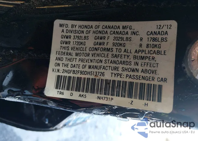 2HGFB2F90DH513726: 44258431