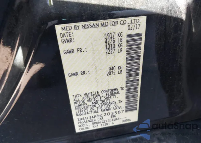 1N4AL3AP7HC203587: 44258616