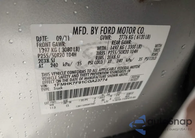 1FMHK7F91CGA23774: 44258650