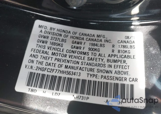 2HGFC2F77HH563413: 44258794