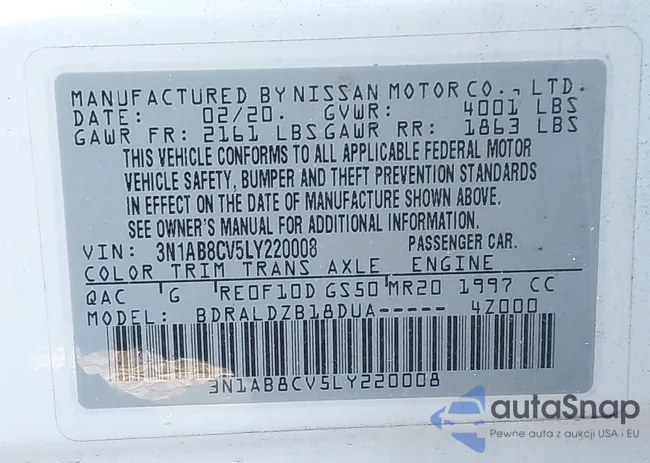 3N1AB8CV5LY220008: 44257900