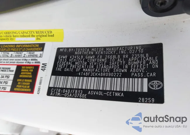 4T4BF3EK4BR090222: 44257948