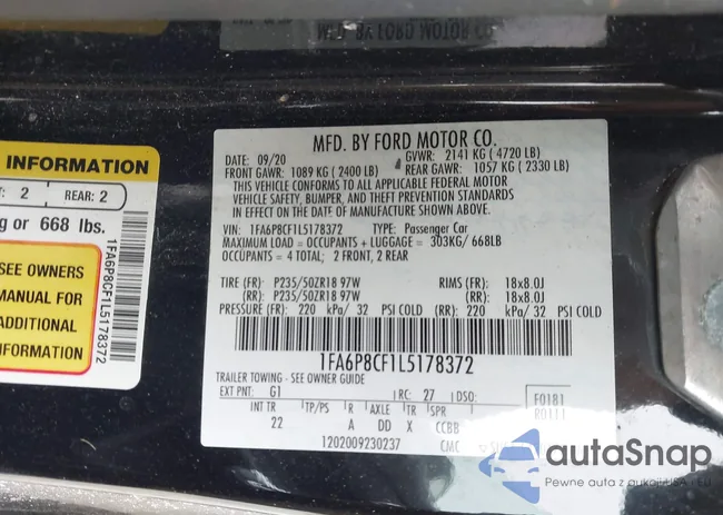 1FA6P8CF1L5178372: 44257955