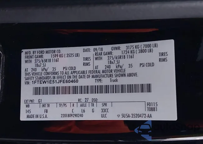 1FTEW1E51JFE60460: 44258014