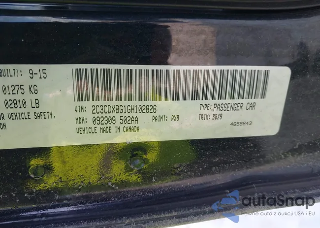 2C3CDXBG1GH102826: 44258062