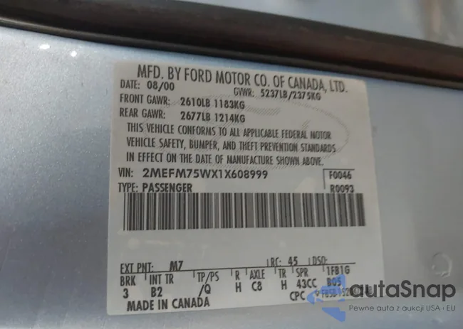 2MEFM75WX1X608999: 44258143