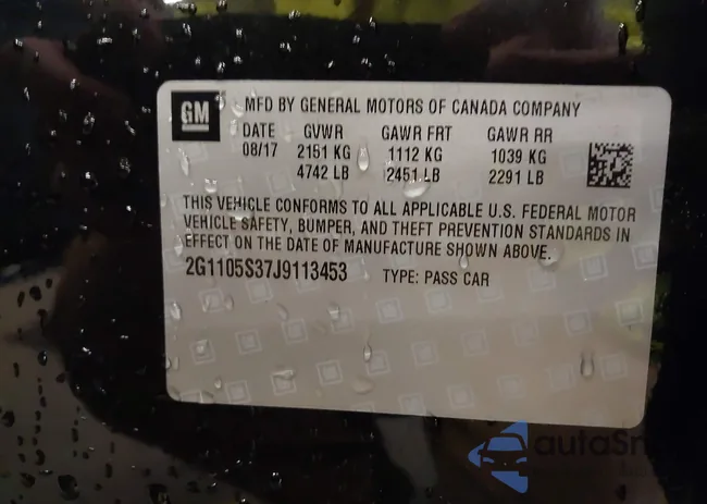 2G1105S37J9113453: 44259250