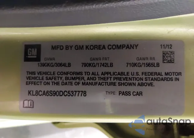 KL8CA6S90DC537778: 44259323