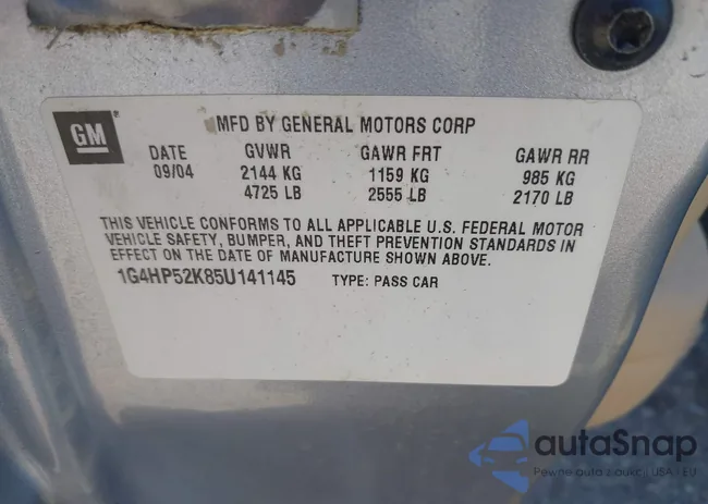 1G4HP52K85U141145: 44259632