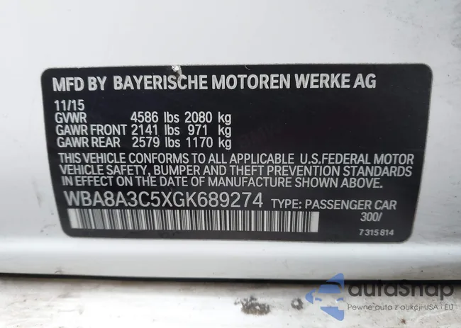 WBA8A3C5XGK689274: 44259683