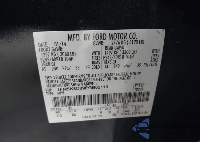 1FM5K8D89EGB62119: 44259687