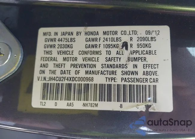 JH4CU2F4XDC000968: 44259698