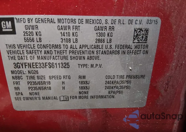 3GYFNEE33FS611325: 44259798