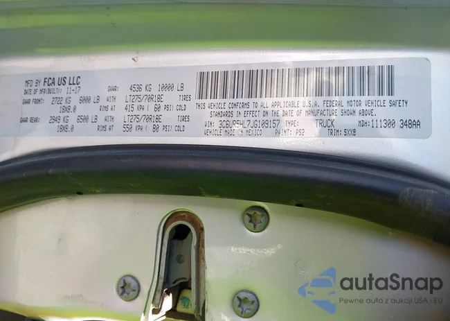 3C6UR5HL7JG109157: 44259156