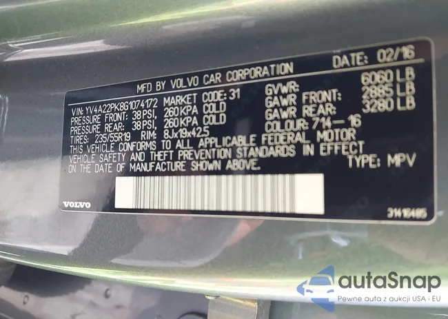 YV4A22PK8G1074172: 44260261