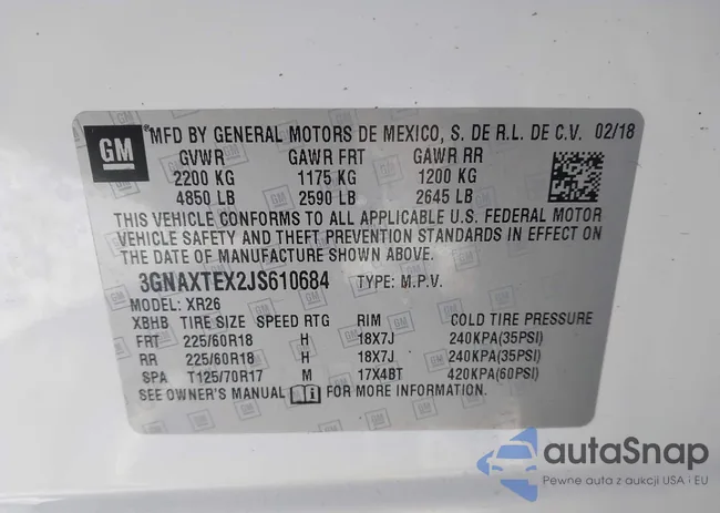 3GNAXTEX2JS610684: 44260328